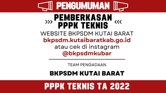 PENGUMUMAN PEMBERKASAN PPPK TA 2022